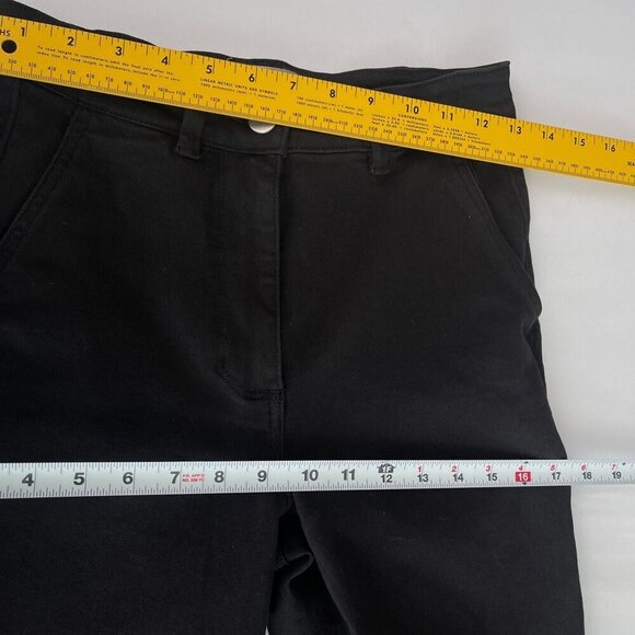 Everlane High-Waist Straight Baggy Wide-Leg  Jeans Stretch Black Denim Women 2 - Picture 8 of 12